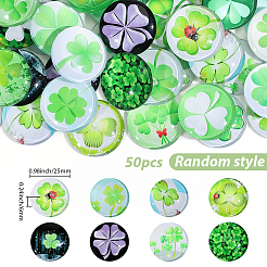 50 Stück Glaskabochons&nbsp;FIND-SP0005-80