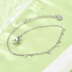 Bracciali a catena in acciaio inossidabile 304 per donna&nbsp;BJEW-A036-20P