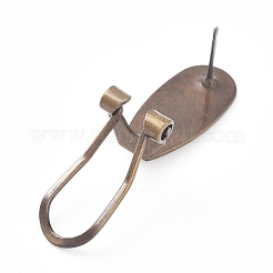 Messing Ohrstecker Zubehör&nbsp;KK-L195-01AB-NF