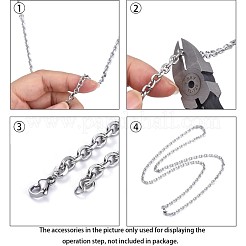 Cadenas de cable de acero inoxidable 304 resistentes al deslustre&nbsp;CHS-P007-27P-03