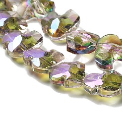 Chapelets de perles en verre électroplaqué&nbsp;EGLA-P066-03A-HP03