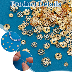 120 pz 12 stili di tappi per perline in lega&nbsp;FIND-PH0022-80G