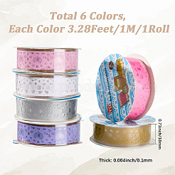 6 Rolle 6 Farben PVC-Klebebänder&nbsp;AJEW-SP0002-78B