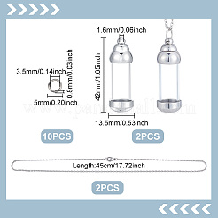 Kit fai da te per realizzare collane con ciondoli in bottiglie di vetro&nbsp;DIY-UN0007-62D