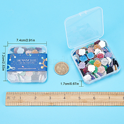 100 cabochon di strass in resina di 10 colori&nbsp;CRES-SC0001-87