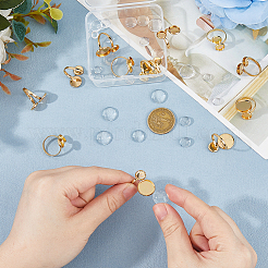 10 pz 5 stili 304 acciaio inossidabile anello polsino aperto risultati&nbsp;DIY-HS0002-22