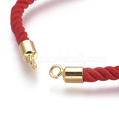 Fabricación de pulsera de hilo de algodón&nbsp;KK-F758-03F-G