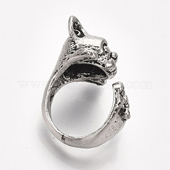 Legierung Welpen Manschette Fingerringe&nbsp;RJEW-T008-09