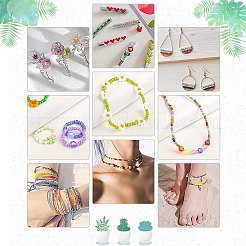 Kit fai da te per realizzare braccialetti con semi di vetro&nbsp;DIY-PH0005-99