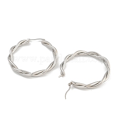 Pendientes de aro con aro giratorio de acero inoxidable 304 para mujer&nbsp;EJEW-U022-14P