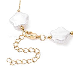 Bracelets à maillons en perles d'imitation ABS&nbsp;BJEW-JB12414