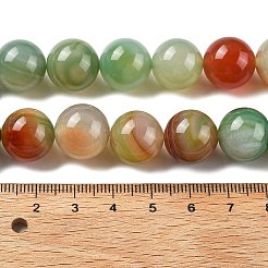 Naturali multicolore agata fili di perline&nbsp;G-A261-B17-14mm
