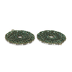Plat en alliage de zinc grand rond pendentif&nbsp;PALLOY-R065-110-FF