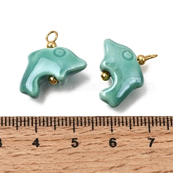 Handgemachte Porzellan-Anhänger&nbsp;PR-CBA0027-07G-01