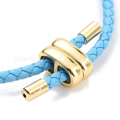 Fabrication de bracelets ronds tressés en simili cuir&nbsp;BJEW-H610-03G-13