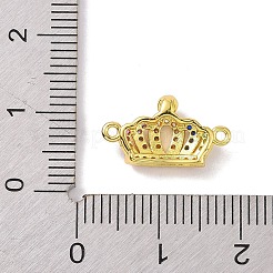 Echtes 18 Karat vergoldetes Messing mit Mikropavé-Zirkonia-Anhängern&nbsp;X-KK-L209-045G-01