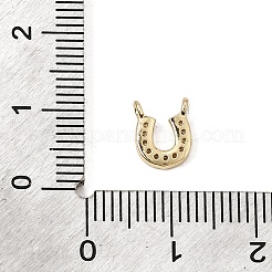 Ciondoli con connettori trasparenti in ottone con micro pavé&nbsp;CU-CBA3D76-01G