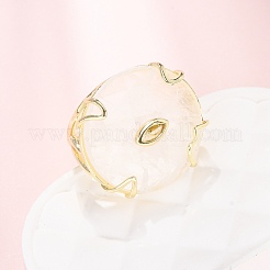 Anillos de puño de cristal de cuarzo natural&nbsp;GG-CBA5FCC-02G-08