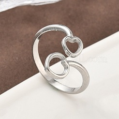 Anelli polsini aperti in acciaio inossidabile 304 per donna&nbsp;RJEW-A079-05B-P