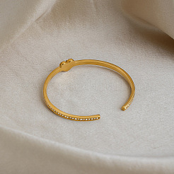 Armreifen aus Edelstahl und Strass für Damen&nbsp;YZ6088