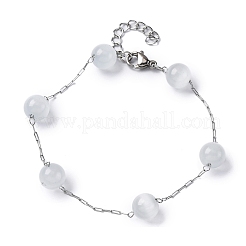 Bracciali a catena in acciaio inossidabile 304&nbsp;BJEW-C094-01P-06