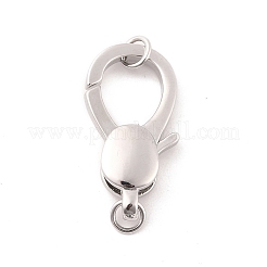 Gestellmessinghummerklauen Spangen&nbsp;KK-B054-06