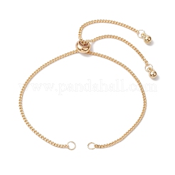 2 pz 2 colori braccialetto scorrevole in ottone&nbsp;AJEW-JB01253