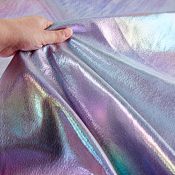Tela de cuero de la pu del arco iris&nbsp;DIY-WH0030-88