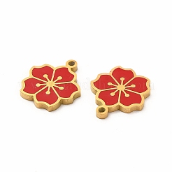Ionenplattierung (IP) 304 Edelstahl Emaille Charms&nbsp;STAS-F291-06G-02