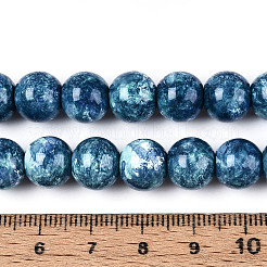 Cuentas de vidrio de hornear pintada&nbsp;DGLA-N016-10mm-10