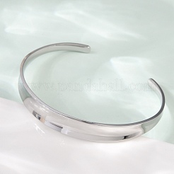Bracelets manchettes ouverts en acier inoxydable 304 pour femmes&nbsp;BJEW-R019-03P-02