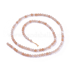 Sunstone naturale fili di perline&nbsp;G-F619-02-3mm