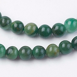 Natürliche afrikanische Jade Perlen Stränge&nbsp;G-F560-4mm-B01