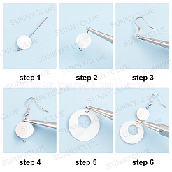 DIY-Sets zur Herstellung von Muschelohrringen&nbsp;DIY-SC0011-85