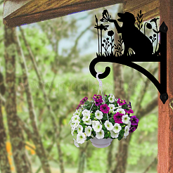 Soporte para colgar plantas de hierro&nbsp;HJEW-WH0095-023