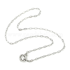 Collares de cadena con clip de acero inoxidable 304 de 2.5 mm&nbsp;NJEW-JN06449-02
