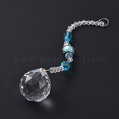 Lustre boule de cristal facetté prismes de capteurs de soleil&nbsp;AJEW-G025-A07