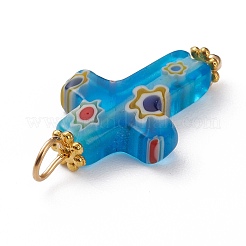 Pendente di vetro millefiori fatto a mano&nbsp;X-PALLOY-JF00577