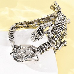 Gliederkettenarmbänder aus 304 Edelstahl für Damen und Herren&nbsp;BJEW-P386-06AS
