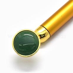 Bastoncini da massaggio elettrici in avventurina verde naturale&nbsp;G-E515-13M