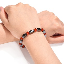 Runde Stretch-Armbänder aus natürlichem Karneol&nbsp;X-BJEW-G072-13