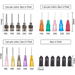 Bouts de distribution d'aiguille émoussée de précision en plastique fluide&nbsp;TOOL-BC0008-37