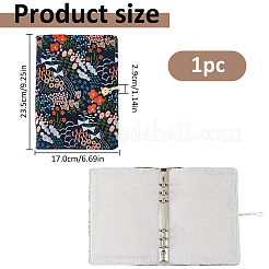 Copertina per quaderno a fogli mobili in lino&nbsp;OFST-WH0050-042A-01