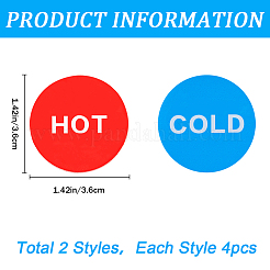 8 Stück 2 Farben Acryl öffentliche Schilder&nbsp;AJEW-CP0007-38B