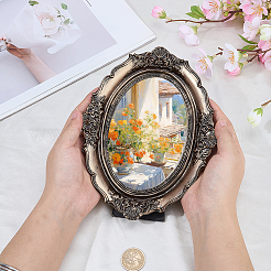 1 support pour cadre photo ovale en résine&nbsp;DJEW-SP0001-50