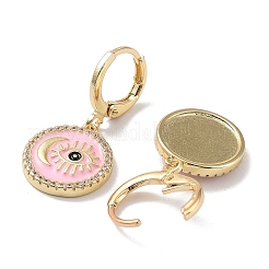 Orecchini pendenti a leva in ottone dorato&nbsp;EJEW-L269-002G-02