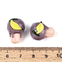 Cuentas irregulares hechas a mano hechas con lampwork&nbsp;LAMP-T022-06A