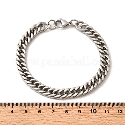 Bracelets à chaîne cubaine en acier inoxydable 304 pour hommes&nbsp;BJEW-B140-06A