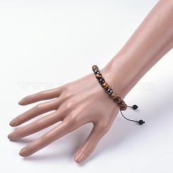 Nylon regolabile bracciali intrecciati cavo di perline&nbsp;BJEW-JB04776-03