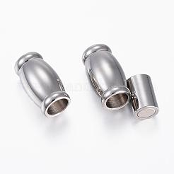 Fermoirs magnétiques en acier inoxydable 304 résistant au ternissement avec emembouts collées&nbsp;STAS-E006-16